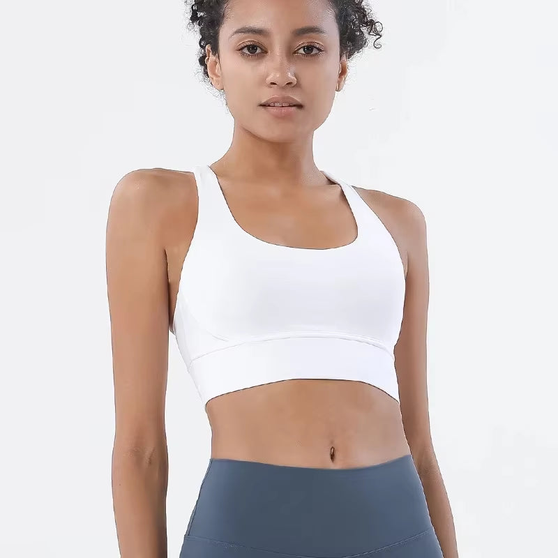 Nylon Top Women Bra Sexy Top Woman Breathable Underwear Women Fitness Yoga Sports Bra for Women Gym 30 Colors