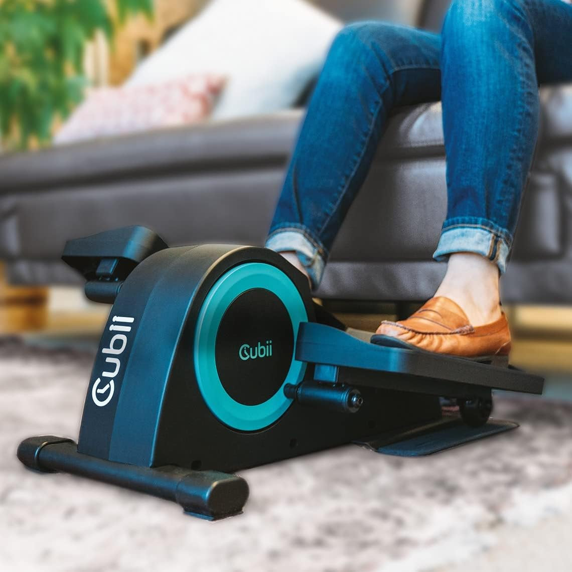 JR1 Seated under Desk Elliptical Machine for Home Workout, Mini Elliptical, Desk Bike Pedal Exerciser, Whisper Quiet, under Desk Pedal Exerciser W/Adjustable Resistance & LCD Display